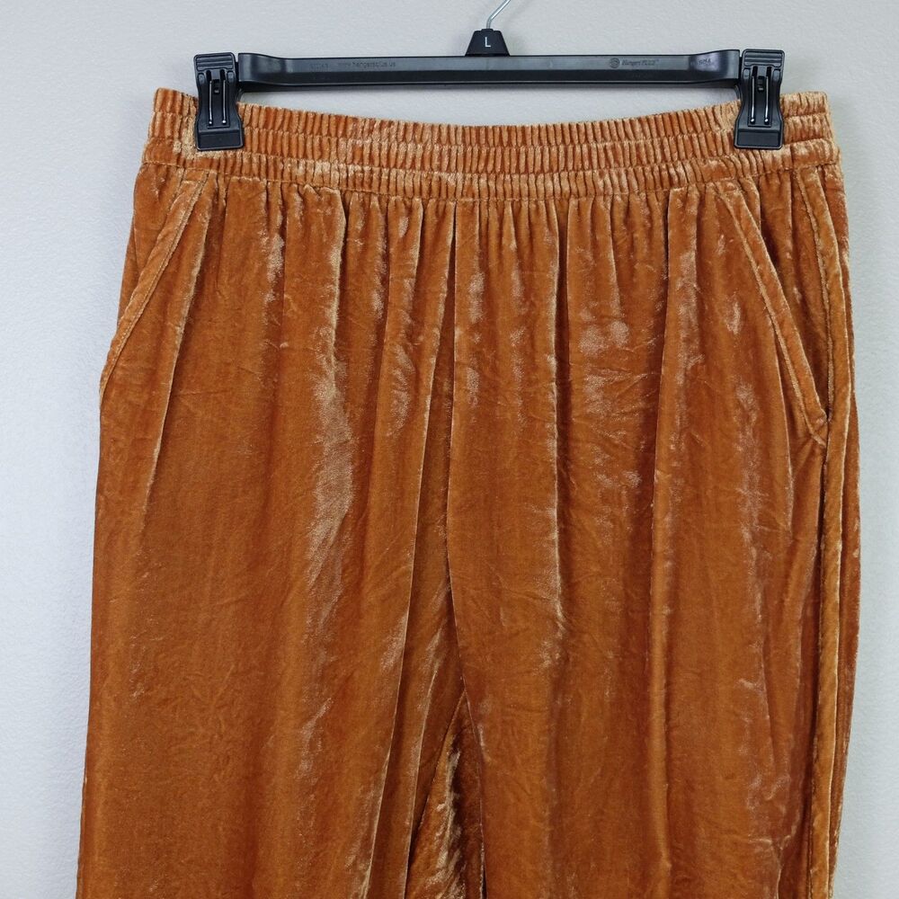 Madewell Women's Track Trousers in Velvet Vintage Gold Size Medium - Picture 4 of 15